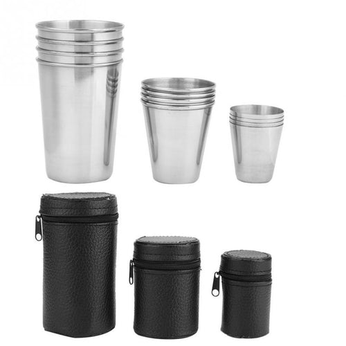 4 Pieces Stainless Steel Cups